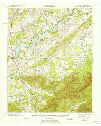 Davy Crockett Lake 1939 topographic map thumbnail