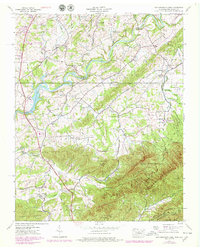 Davy Crockett Lake 1939 topographic map thumbnail