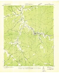 Gordonsburg 1936 topographic map thumbnail