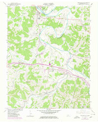 Gordonsville 1962 topographic map thumbnail