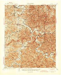 Gordonsville 1928 topographic map thumbnail