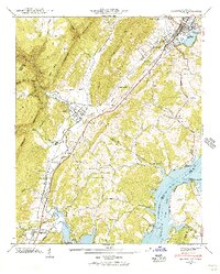 Graysville 1942 topographic map preview