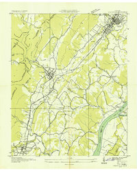 Graysville 1935 topographic map thumbnail