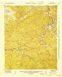 Gatlinburg 1943 topographic map thumbnail