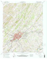 Greeneville 1961 topographic map thumbnail