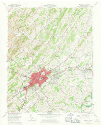 Greeneville 1961 topographic map thumbnail
