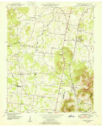 Fosterville 1951 topographic map thumbnail