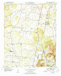 Fosterville 1951 topographic map thumbnail