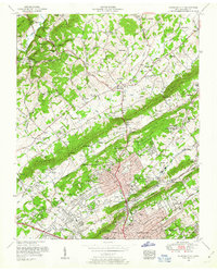 Fountain City 1953 topographic map thumbnail