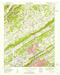 Fountain City 1953 topographic map thumbnail