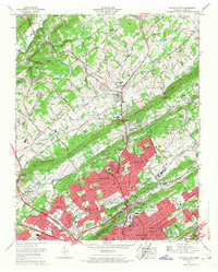 Fountain City 1966 topographic map thumbnail