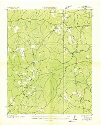 Fox Creek 1936 topographic map thumbnail