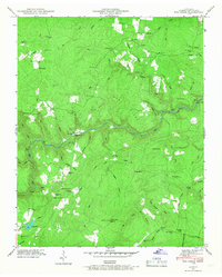 Fox Creek 1946 topographic map thumbnail