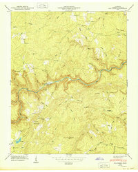 Fox Creek 1949 topographic map thumbnail