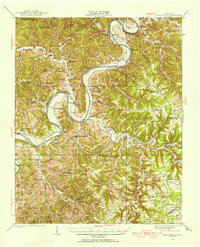 Gainesboro 1925 topographic map thumbnail