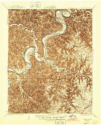 Gainesboro 1929 topographic map thumbnail