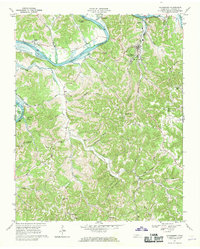 Gainesboro 1968 topographic map thumbnail