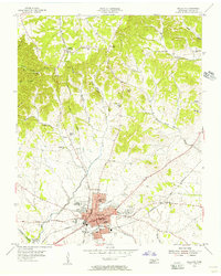 Gallatin 1955 topographic map thumbnail