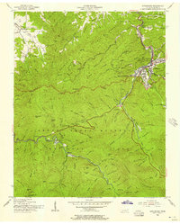 Gatlinburg 1956 topographic map thumbnail