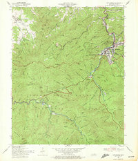 Gatlinburg 1956 topographic map thumbnail