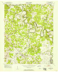 La Vergne 1952 topographic map thumbnail