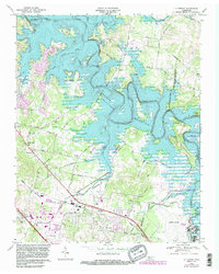 La Vergne 1968 topographic map thumbnail