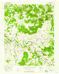 Lascassas 1957 topographic map thumbnail
