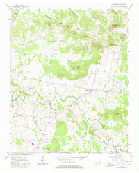 Lascassas 1957 topographic map thumbnail