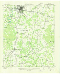 Lawrenceburg 1936 topographic map thumbnail