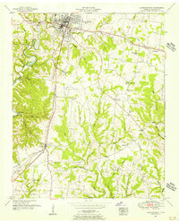 Lawrenceburg 1951 topographic map thumbnail