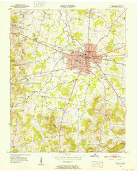 Lebanon 1951 topographic map thumbnail