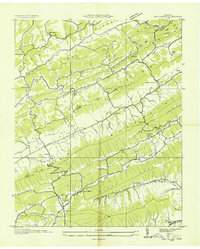 Lee Valley 1935 topographic map thumbnail