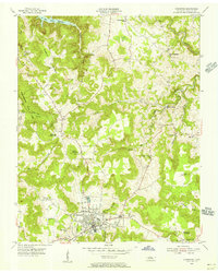 Livingston 1955 topographic map thumbnail