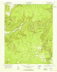 Lonewood 1954 topographic map preview
