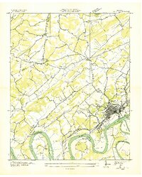 Lenoir City 1935 topographic map thumbnail
