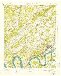 Lenoir City 1940 topographic map thumbnail