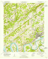Lenoir City 1953 topographic map thumbnail