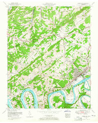 Lenoir City 1953 topographic map thumbnail