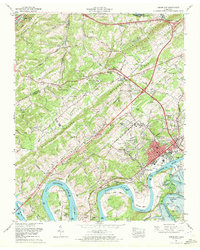 Lenoir City 1968 topographic map thumbnail