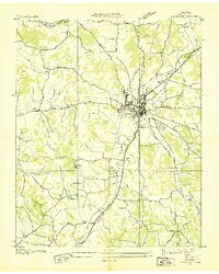 Lewisburg 1936 topographic map thumbnail