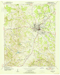 Lewisburg 1951 topographic map thumbnail