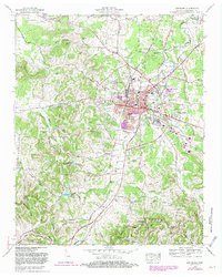 Lewisburg 1966 topographic map thumbnail