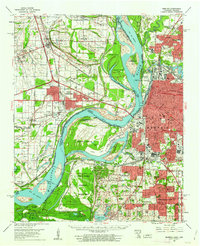 Memphis topographic map thumbnail