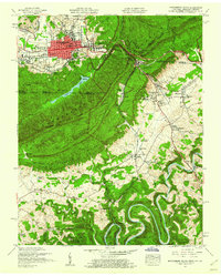 Middlesboro South 1959 topographic map thumbnail
