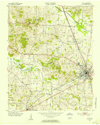 Milan 1952 topographic map thumbnail