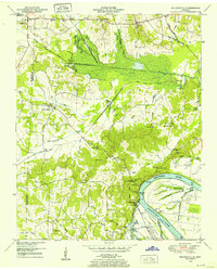 Milledgeville 1949 topographic map thumbnail