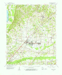 Millington 1960 topographic map thumbnail
