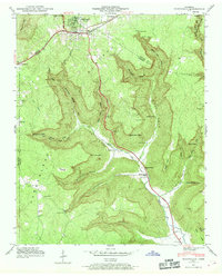 Monteagle 1950 topographic map thumbnail