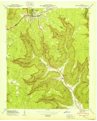 Monteagle 1950 topographic map thumbnail