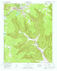 Monteagle 1974 topographic map thumbnail